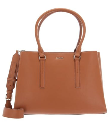 Calvin Klein CK Elevated Tote Cognac im Sale